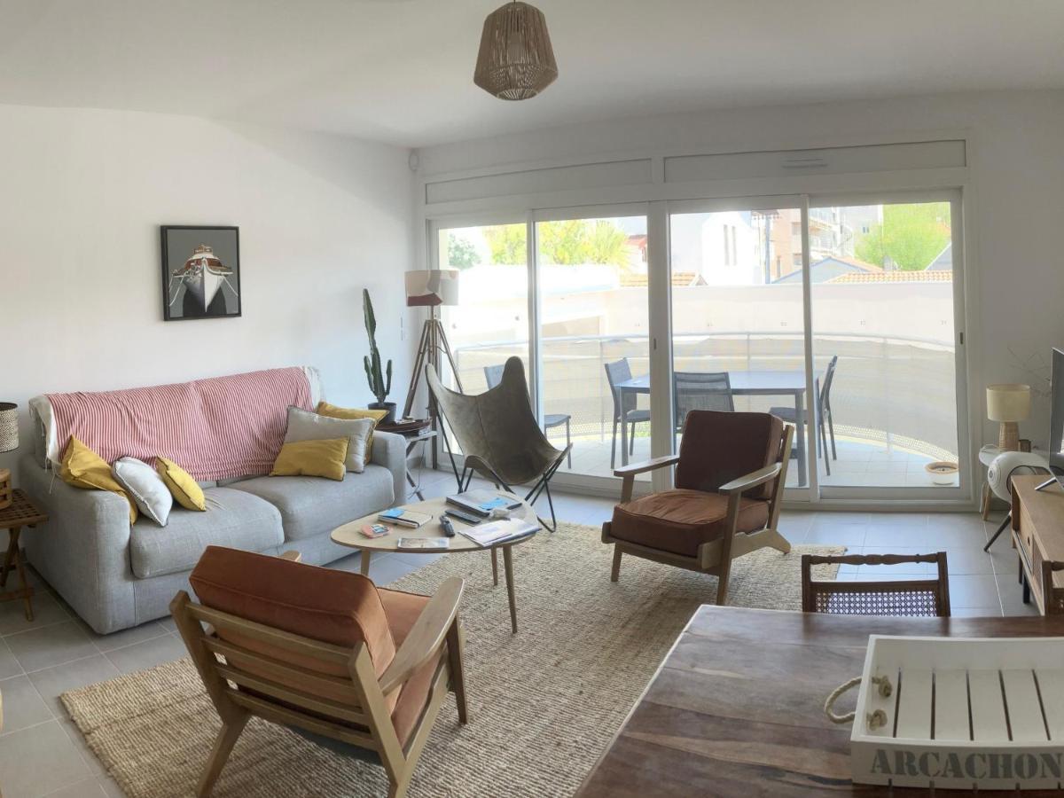 T3 En Centre D'Arcachon, 2 Min Plage, 5 Min Gare, Balcon, Parking Securise, Wifi, Menage Inclus - Fr-1-374-193 エクステリア 写真